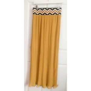 Boho chic maxi skirt